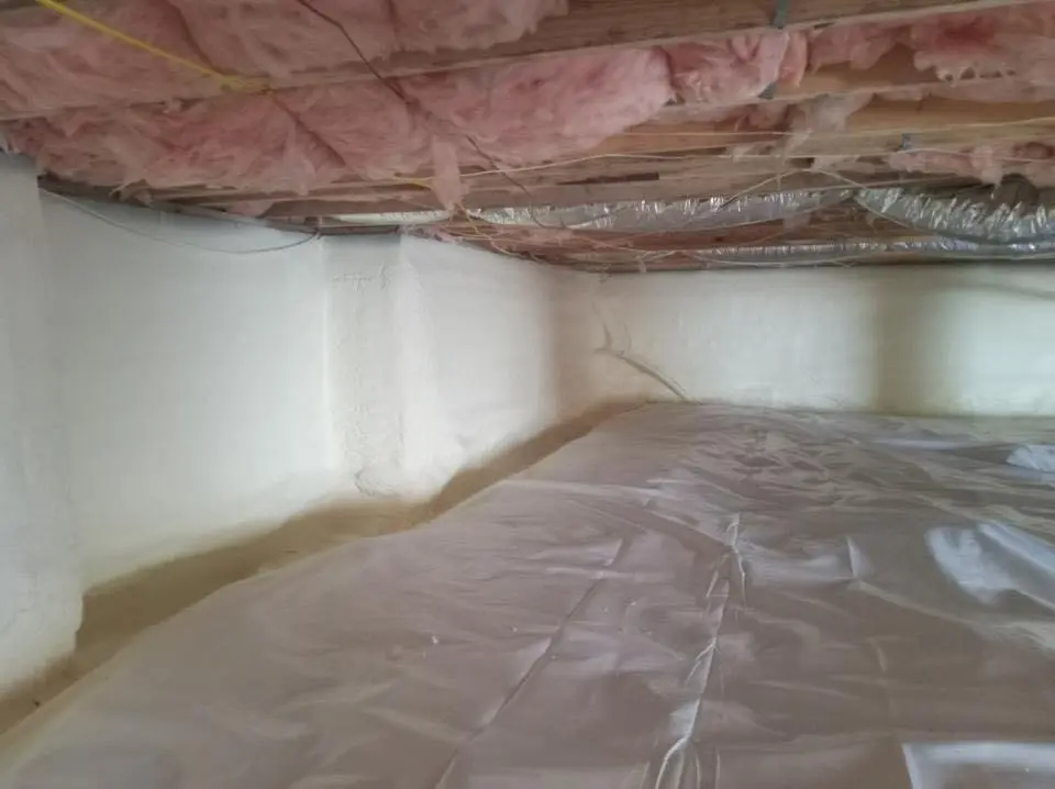 Crawl space encapsulation with closed-cell spray foam for Attic Insulation in Upper St. Clair
